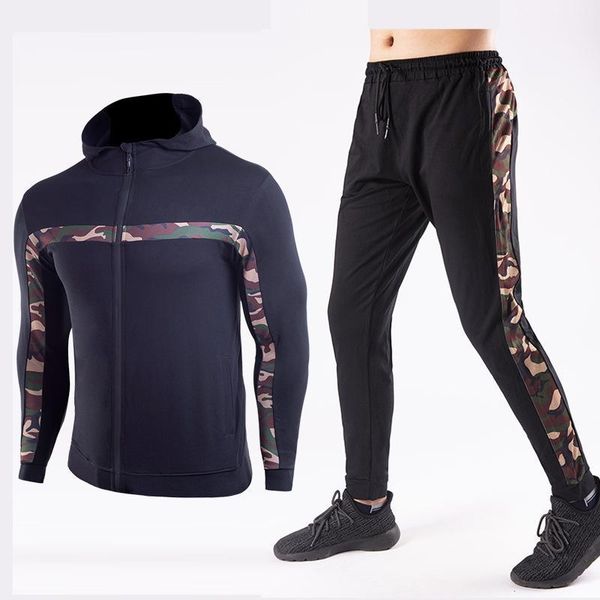 running sets 2021 spring autumn man tracksuit men's set jacket+pants camoflage fitness sportswear gym jogging sports suit clothing1, Black;blue
running sets 2021 spring autumn man tracksuit men's set jacket+pants camoflage fitness sportswear gym jogging sports suit clothing1, Black;blue