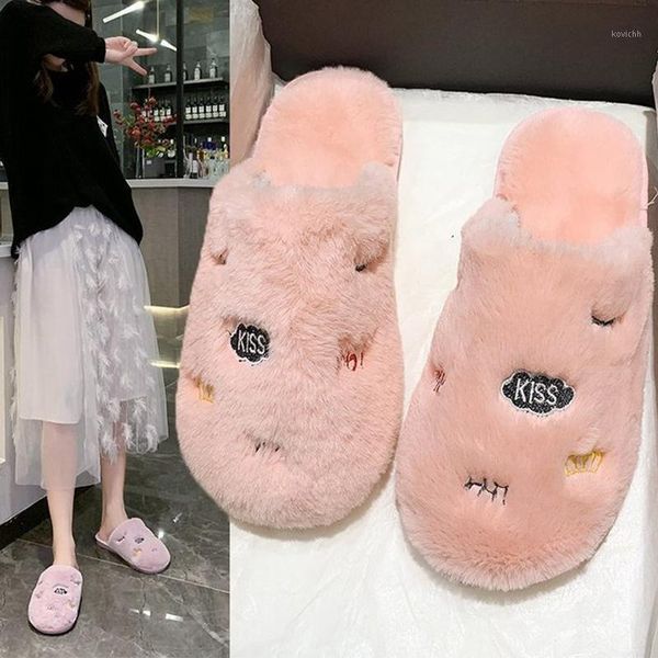 european style plus size home wear plush slippers ladies cute fluffy slides solid color cotton non-slip slippers1, Black
european style plus size home wear plush slippers ladies cute fluffy slides solid color cotton non-slip slippers1, Black