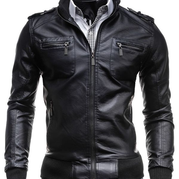 zogaa men pu jacket motorcycle coats faux leather clothing male casual clothes size s - xxl solid business mens leather jackets 201128, Black
zogaa men pu jacket motorcycle coats faux leather clothing male casual clothes size s - xxl solid business mens leather jackets 201128, Black
