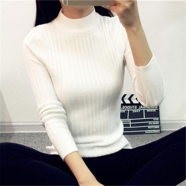 women's sweaters autumn winter korean style slim fit slimming and short knitwear women's pullover sweater half turtleneck thickene, White;black
women's sweaters autumn winter korean style slim fit slimming and short knitwear women's pullover sweater half turtleneck thickene, White;black