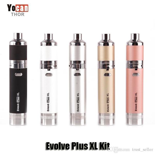 authentic yocan evolve plus xl wax dab vape pen kit 1400mah battery with quad coil detachable built-in dual compartment silicone jar
authentic yocan evolve plus xl wax dab vape pen kit 1400mah battery with quad coil detachable built-in dual compartment silicone jar