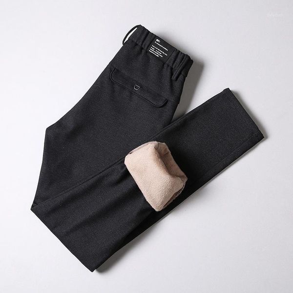fashion cotton men pants straight classic super warm thick fleece casual elastic trousers male1, Black
fashion cotton men pants straight classic super warm thick fleece casual elastic trousers male1, Black