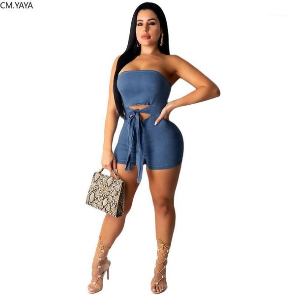 women's jumpsuits & rompers 2021 women summer strapless tie up cut out bodycon short denim jumpsuit beach night club party romper plays, Black;white
women's jumpsuits & rompers 2021 women summer strapless tie up cut out bodycon short denim jumpsuit beach night club party romper plays, Black;white