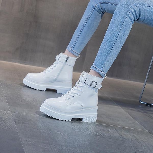 leather white shoes snow boots woman platform 2021 female fashion non-slip shoes high hidden heel winter ankle boots a430, Black
leather white shoes snow boots woman platform 2021 female fashion non-slip shoes high hidden heel winter ankle boots a430, Black
