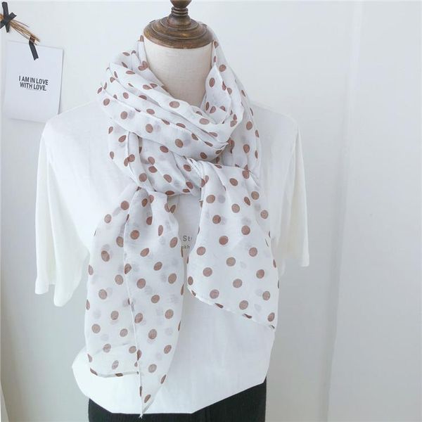 2021 classic style women dot printed scarf girl sunscreen wraps long thin femme bufanda, Blue;gray
2021 classic style women dot printed scarf girl sunscreen wraps long thin femme bufanda, Blue;gray
