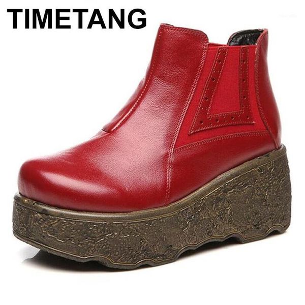 boots timetang 2021 spring comfort cow leather shoes ankle retro platform wedges women non-slip comfortable1, Black
boots timetang 2021 spring comfort cow leather shoes ankle retro platform wedges women non-slip comfortable1, Black