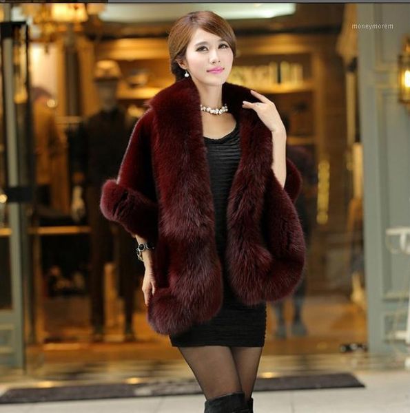 women's fur & faux arrival women's winter and autumn cloak coat female shawl size white/grey/black//wine red j2721
women's fur & faux arrival women's winter and autumn cloak coat female shawl size white/grey/black//wine red j2721