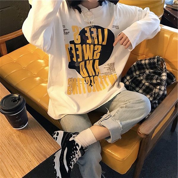 tlhnd new fashion 2020 korean loose sleeve letter long large for women t-shirt t-shirt super foreign styleversatile bottoming women a, White
tlhnd new fashion 2020 korean loose sleeve letter long large for women t-shirt t-shirt super foreign styleversatile bottoming women a, White
