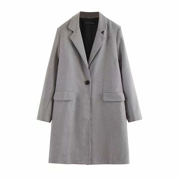 autumn winter women's plus-size new pure color woolen in the long style loose and heavy coat, Black
autumn winter women's plus-size new pure color woolen in the long style loose and heavy coat, Black