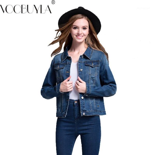 women's jackets voobuyla 2021 casual spring vintage demin jacket for women plus size 5xl loose basic coats fashion long sleeve slim jea, Black;brown
women's jackets voobuyla 2021 casual spring vintage demin jacket for women plus size 5xl loose basic coats fashion long sleeve slim jea, Black;brown