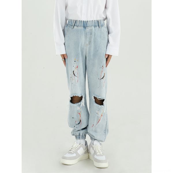 mtl men's wear fall 2020 new products with broken holes korean ink splashing elastic waist showing thin jeans and jeans for men muc6h, Blue
mtl men's wear fall 2020 new products with broken holes korean ink splashing elastic waist showing thin jeans and jeans for men muc6h, Blue