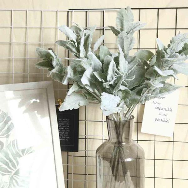 new artificial flowers silk lambs ear leaf spray greenery for home décor wedding fake flowers for home wedding decoration a40
new artificial flowers silk lambs ear leaf spray greenery for home décor wedding fake flowers for home wedding decoration a40