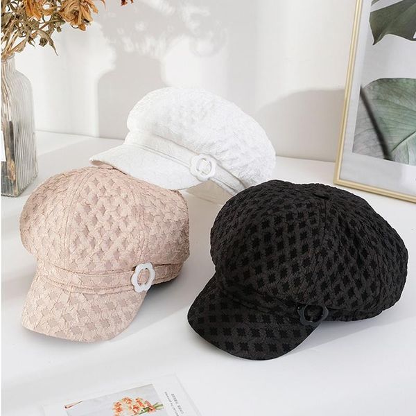 berets vintage lace mesh beret hat 2021 flat short brim navy autumn fashion net red, Blue;gray
berets vintage lace mesh beret hat 2021 flat short brim navy autumn fashion net red, Blue;gray