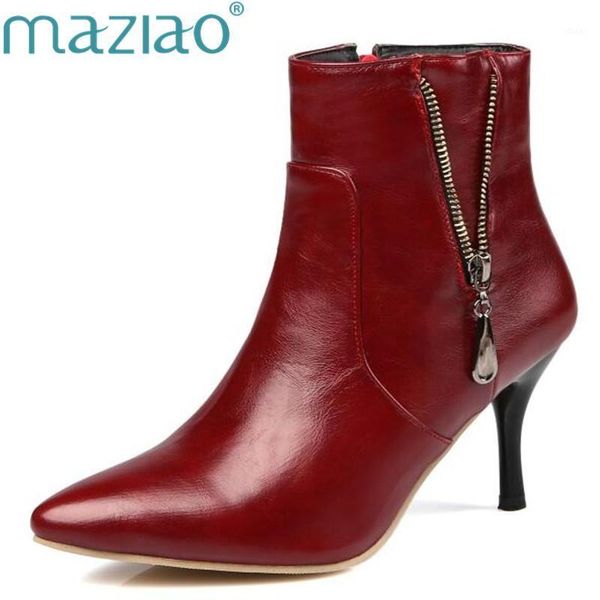 maziao women winter ankle boots autumn high heel boots pointed toe zipper shoes 2020 black white large size 451
maziao women winter ankle boots autumn high heel boots pointed toe zipper shoes 2020 black white large size 451