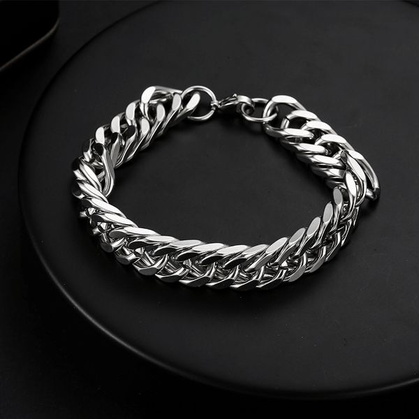 3usok fashion brand domineering steel bracelet men's chain lovers accessories simple titanium fashion bracelet female hip hop accessori, Golden;silver
3usok fashion brand domineering steel bracelet men's chain lovers accessories simple titanium fashion bracelet female hip hop accessori, Golden;silver