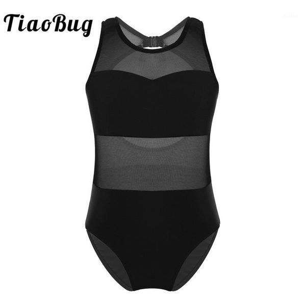 tiaobug girls sleeveless mesh splice cutout back ballet dance girls gymnastics leotard jumpsuit ballerina party kids dane wear1, Black;red
tiaobug girls sleeveless mesh splice cutout back ballet dance girls gymnastics leotard jumpsuit ballerina party kids dane wear1, Black;red