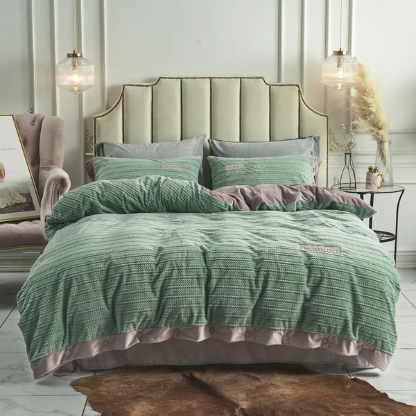 bedding sets winter warm set fashion coral fleece duvet cover crystal velvet flat sheet thicken bed with button
bedding sets winter warm set fashion coral fleece duvet cover crystal velvet flat sheet thicken bed with button