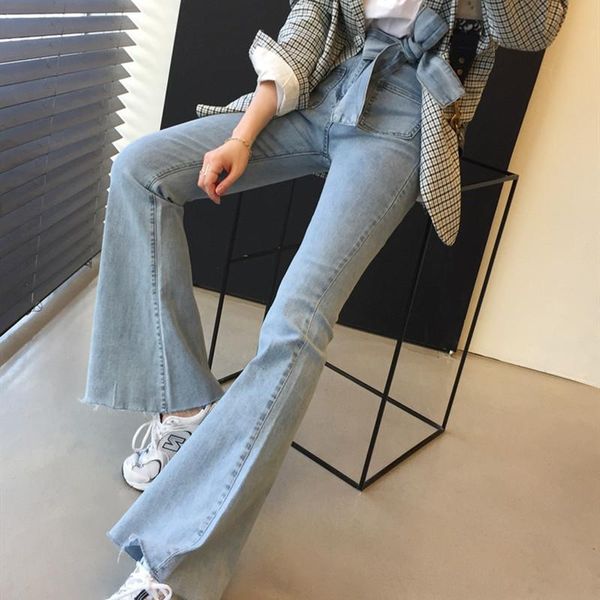 высокая талия женщин flare джинсы штаны корейский стиль тонкий vintage denim streetwear boyfriend femme casual мамы джинсы pantalon, Blue
высокая талия женщин flare джинсы штаны корейский стиль тонкий vintage denim streetwear boyfriend femme casual мамы джинсы pantalon, Blue