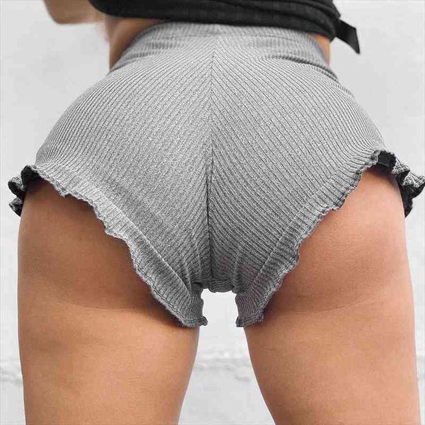 women summer ruffled shorts rib knit high waist gray black shorts fashion casual clothing for sporty beach biker bodycon, White;black
women summer ruffled shorts rib knit high waist gray black shorts fashion casual clothing for sporty beach biker bodycon, White;black