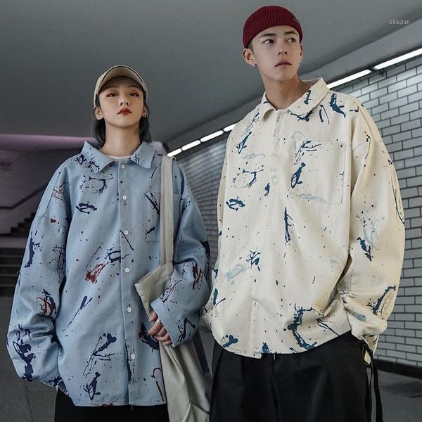 men's casual shirts 2021 spring and autumn youth couple tie-dye long sleeve shirt fashion loose jacket beige / navy s-2xl1, White;black
men's casual shirts 2021 spring and autumn youth couple tie-dye long sleeve shirt fashion loose jacket beige / navy s-2xl1, White;black