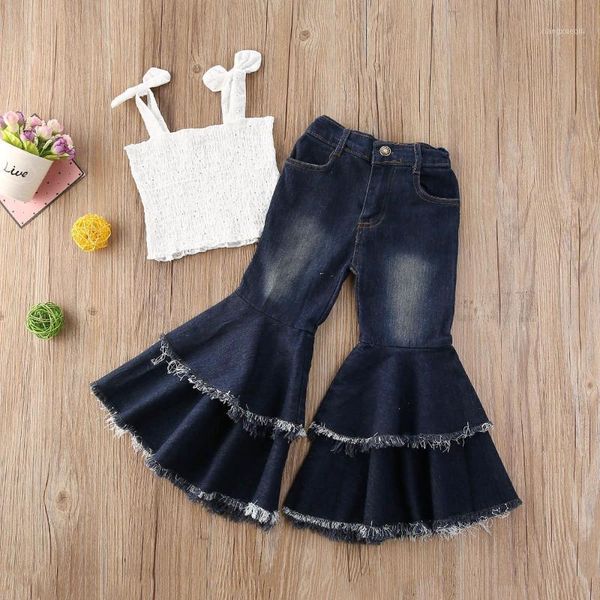 1-6y summer toddler kids baby girls set children girls elastic white sling sleeveless tube flared pants 2pcs outfits1
1-6y summer toddler kids baby girls set children girls elastic white sling sleeveless tube flared pants 2pcs outfits1