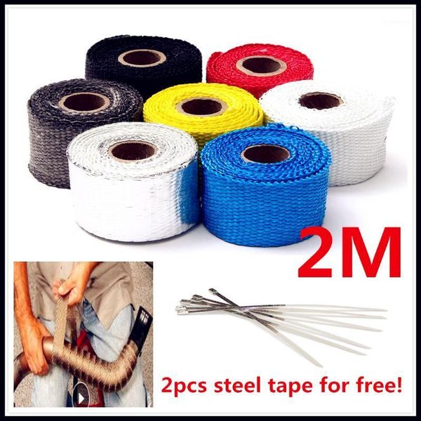 2m motorcycle exhaust pipe heat wrap shield tape glass fiber for fjr 1300 r6s canada version r6s usa version 2001