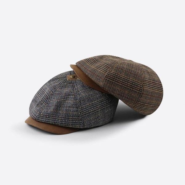 new tweed newsboy cap men women herringbone mens hat wool blend apple caps eight panel cabbie hats gorras, Blue;gray
new tweed newsboy cap men women herringbone mens hat wool blend apple caps eight panel cabbie hats gorras, Blue;gray