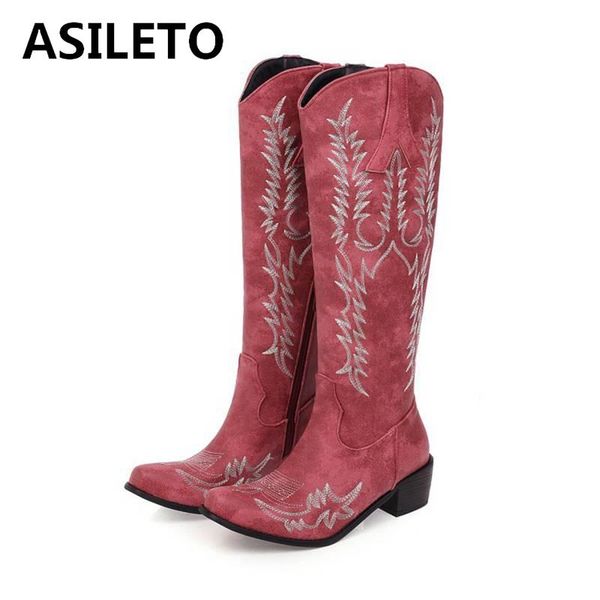 asileto women knee boots snow winter's warm pointed toe square thick heels faux leather zipper embroider big size 33-45 casual, Black
asileto women knee boots snow winter's warm pointed toe square thick heels faux leather zipper embroider big size 33-45 casual, Black
