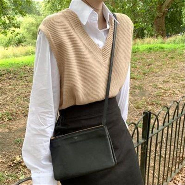 women's vests 2021 solid loose sweater spring autumn women's vest knitted v neck womens winter outerwear plus size1, Black;white
women's vests 2021 solid loose sweater spring autumn women's vest knitted v neck womens winter outerwear plus size1, Black;white