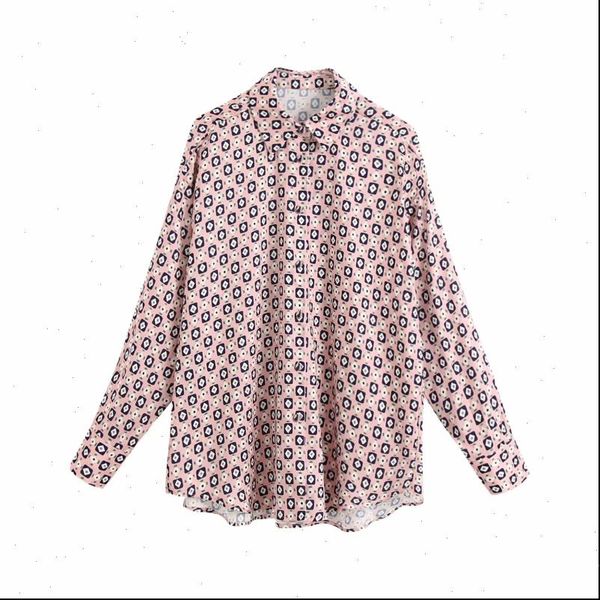 women geometric printing long sleeve loose shirts femme turn down collar blouse casual lady smock blusas s7808, White
women geometric printing long sleeve loose shirts femme turn down collar blouse casual lady smock blusas s7808, White
