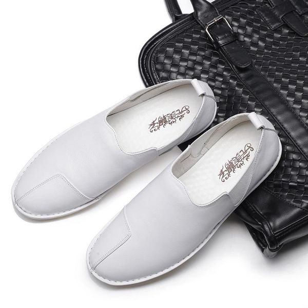 men's casual shoes oxfords flat soft leather comfortable breathable zapatos de hombre white genuine leather shoes, Black
men's casual shoes oxfords flat soft leather comfortable breathable zapatos de hombre white genuine leather shoes, Black