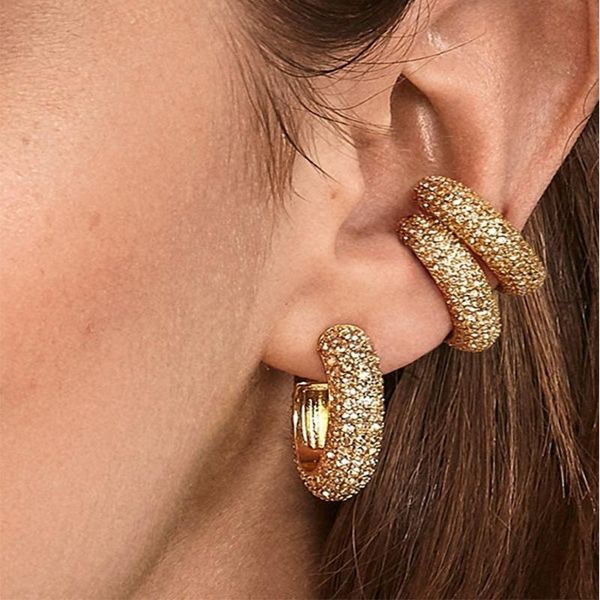 stud 2021 trendy explosive fashion personality c-shaped earrings colorful cubic zircon ladies accessories, Golden;silver
stud 2021 trendy explosive fashion personality c-shaped earrings colorful cubic zircon ladies accessories, Golden;silver