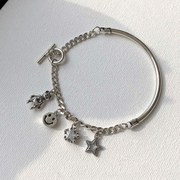 8oqrb 925 silver face star pendant smiling chain doll bracelet female japanese korean personality chain silver thai pendant hand jewelry 2yo, Golden;silver
8oqrb 925 silver face star pendant smiling chain doll bracelet female japanese korean personality chain silver thai pendant hand jewelry 2yo, Golden;silver
