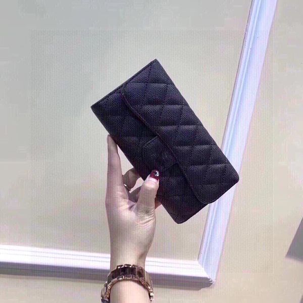 fashion new luxurys designers bag 19cm caviar leather long wallet 3-fold card holders coin purse wallets, Red;black
fashion new luxurys designers bag 19cm caviar leather long wallet 3-fold card holders coin purse wallets, Red;black