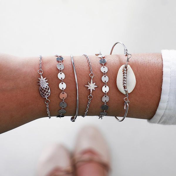серебряный цвет bohemian handmade 6 слоев пришивания shell браслет наборы женщины 2020 новый канат цепи браслеты ретро ювелирные аксессуары, Black
серебряный цвет bohemian handmade 6 слоев пришивания shell браслет наборы женщины 2020 новый канат цепи браслеты ретро ювелирные аксессуары, Black