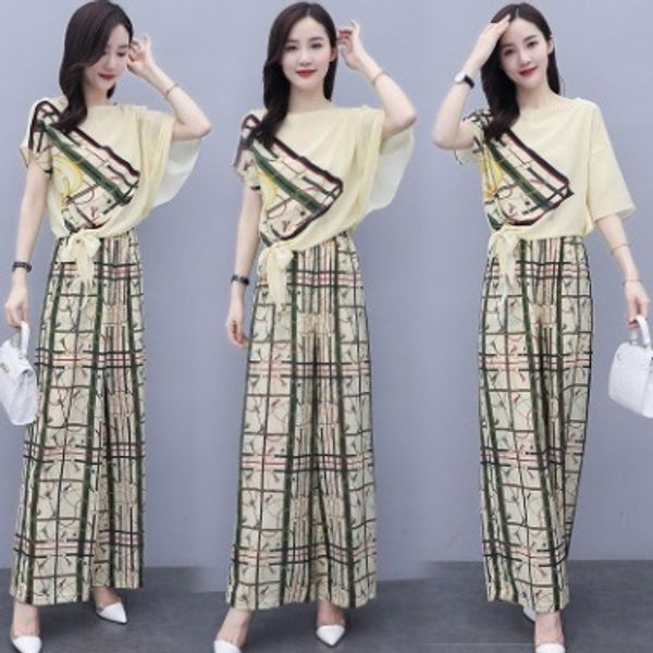 floral chiffon shirt wide leg women's suit pants suitwide leg pants suitsummer 2020 new fashion western style vertical two-piece suit p, Gray
floral chiffon shirt wide leg women's suit pants suitwide leg pants suitsummer 2020 new fashion western style vertical two-piece suit p, Gray