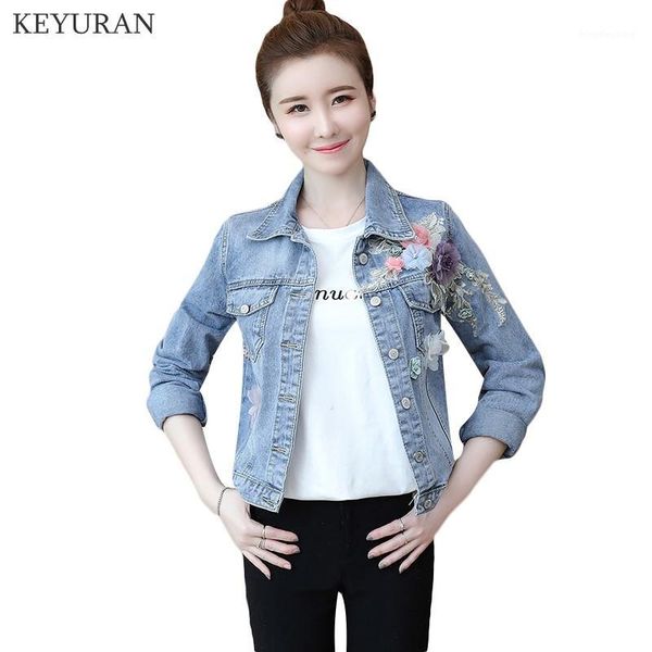 2019 autumn three-dimensional flowers embroidery jean jacket female students long-sleeved denim jackets womens casual denim coat1, Black;brown
2019 autumn three-dimensional flowers embroidery jean jacket female students long-sleeved denim jackets womens casual denim coat1, Black;brown