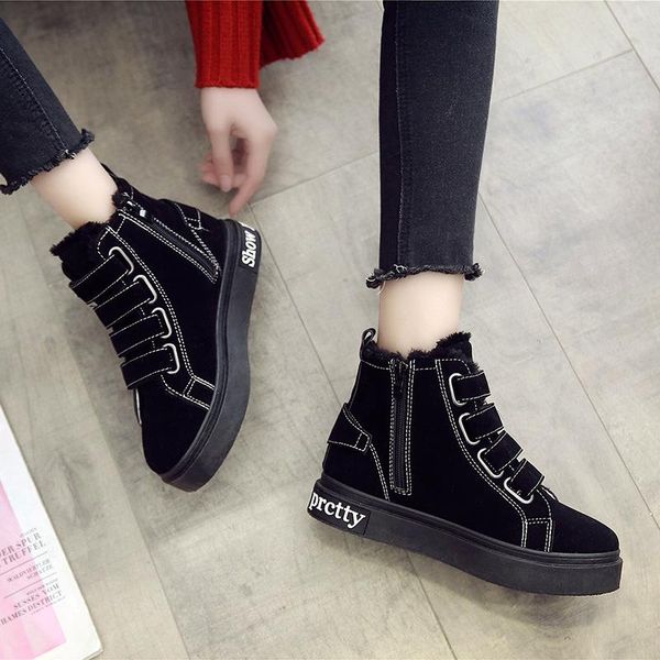 2020 winter new fashion simple solid color thick sole casual boots women comfortable warm wild flat boots, Black
2020 winter new fashion simple solid color thick sole casual boots women comfortable warm wild flat boots, Black