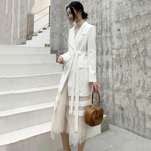 tvvovvin 2019 new spring autumn lapel long sleeve spliced lace pockets bandage temperament windbreaker women trench fashion d1021, Tan;black
tvvovvin 2019 new spring autumn lapel long sleeve spliced lace pockets bandage temperament windbreaker women trench fashion d1021, Tan;black