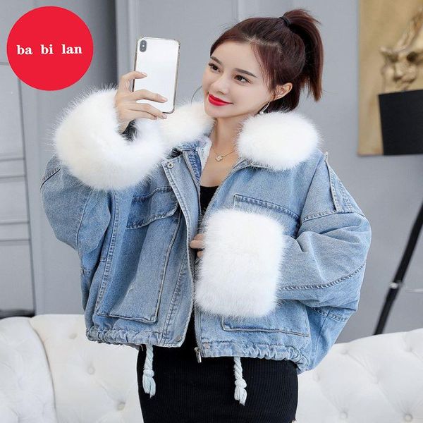 women's down & parkas pie overcome 2021 loose denim splicing oversize fur collar with fleece padded jacket pocket short style cotton-pa, Black
women's down & parkas pie overcome 2021 loose denim splicing oversize fur collar with fleece padded jacket pocket short style cotton-pa, Black