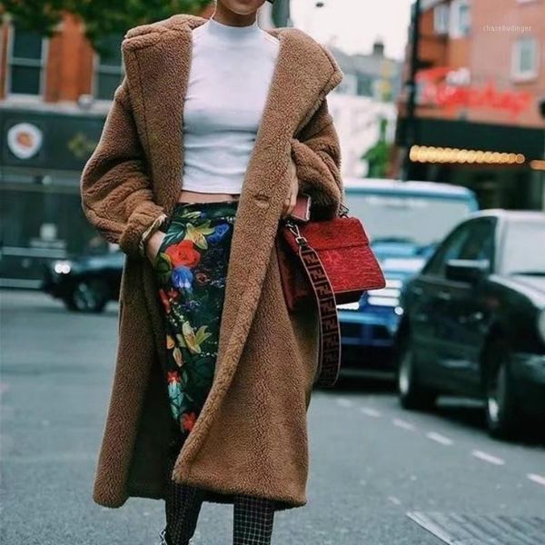 2020 coat winter warm jacket wool coat ladies faux fur mid-length lapel trendy ladies wool long high street fur1, Black
2020 coat winter warm jacket wool coat ladies faux fur mid-length lapel trendy ladies wool long high street fur1, Black