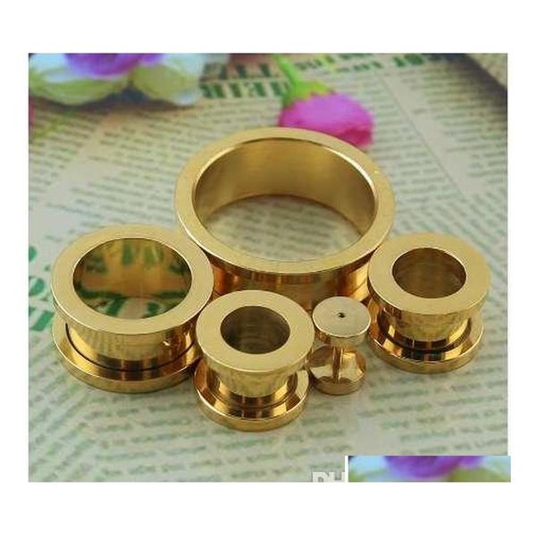 1 pair stainless steel ear tunnels plugs gold silver black expander stretcher ear gauge jllgdz yy_dhhome
1 pair stainless steel ear tunnels plugs gold silver black expander stretcher ear gauge jllgdz yy_dhhome