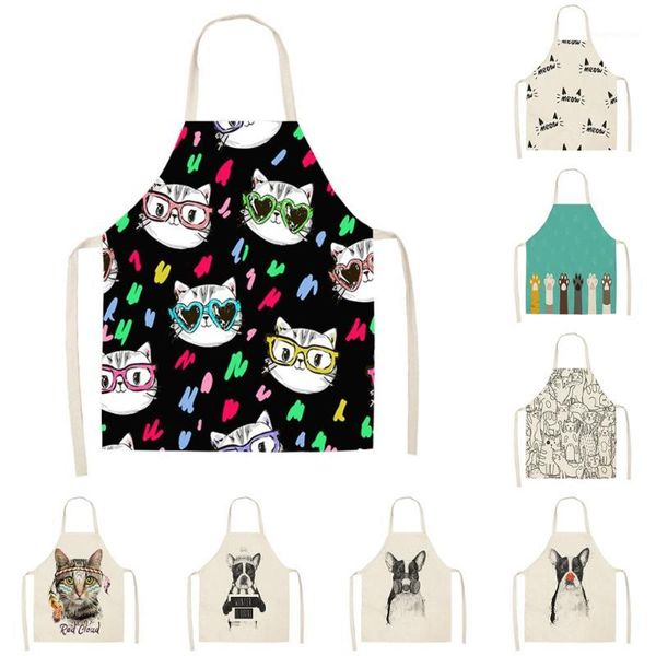 aprons 1 men and women kitchen apron fun cat dog printing sleeveless cotton linen household cleaning tool1
aprons 1 men and women kitchen apron fun cat dog printing sleeveless cotton linen household cleaning tool1
