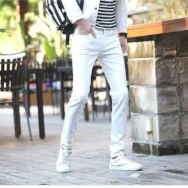 men's jeans spring solid color slim jeans men solid color men's korean stretch slim feet pants men youth large size pants1, Blue
men's jeans spring solid color slim jeans men solid color men's korean stretch slim feet pants men youth large size pants1, Blue