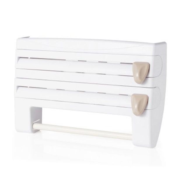 1pc cling film holder 4 in 1 kitchen roll dispenser cling film tin foil rack wall mounted towels holders storage wmtfme bdesybag
1pc cling film holder 4 in 1 kitchen roll dispenser cling film tin foil rack wall mounted towels holders storage wmtfme bdesybag
