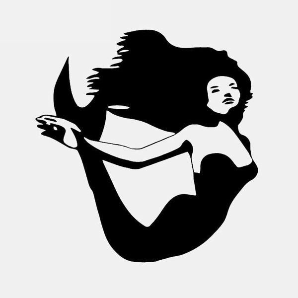 car sticker personality interesting decal design art mermaid sea fish ocean car sticker waterproof black/white, 17cm*16cm
car sticker personality interesting decal design art mermaid sea fish ocean car sticker waterproof black/white, 17cm*16cm
