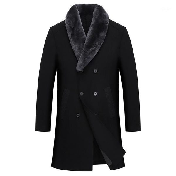 men's wool & blends fashion mens black blend overcoat faux fur collar removable thick warm lapel double breasted long coats plus size k
men's wool & blends fashion mens black blend overcoat faux fur collar removable thick warm lapel double breasted long coats plus size k