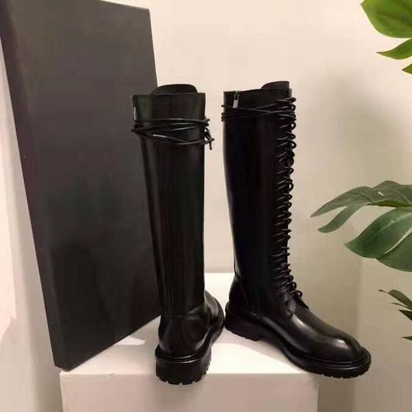 woman ann fashion show catwalk boots demeulemeester knee high boots black genuine leather lace-up size zip luxury new shoes
woman ann fashion show catwalk boots demeulemeester knee high boots black genuine leather lace-up size zip luxury new shoes