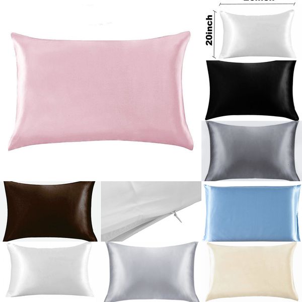 20*26inch satin pillowcase home multicolor ice silk case zipper double face envelope bedding pillow cover min 3pcs 5 nks3c
20*26inch satin pillowcase home multicolor ice silk case zipper double face envelope bedding pillow cover min 3pcs 5 nks3c