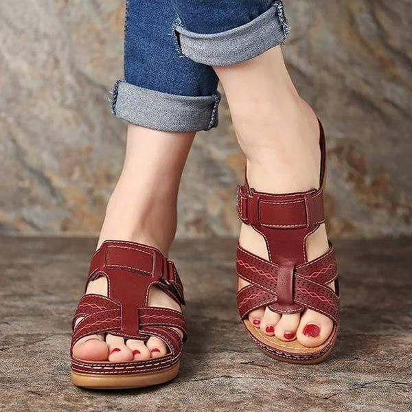 summer wedges casual shoes roman sandals women sandalia feminina platform sandal toe corrector cusion big size 44 y200405, Black
summer wedges casual shoes roman sandals women sandalia feminina platform sandal toe corrector cusion big size 44 y200405, Black